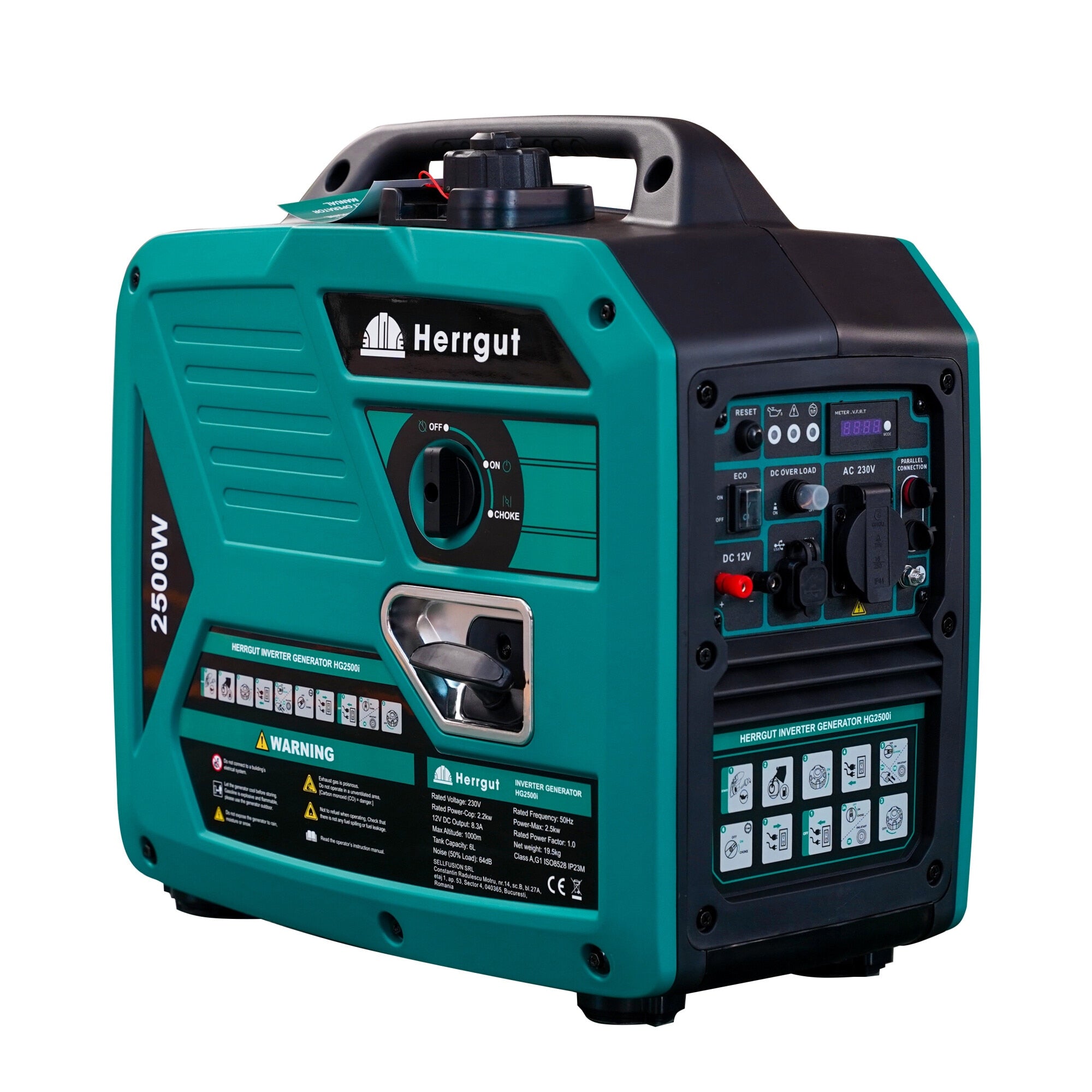 Generator curent electric cu invertor Herrgut HG2500i pe benzina